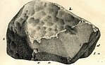 Pilistvēres meteorīta galvenā masa pirms sadalīšanas (ilustrācija no E. Krinova grāmats Метеориты, G.Vilkas fotoreprodukcija)