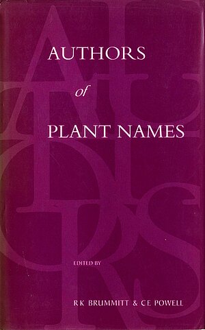 1992. gadā Londonas Kjū karaliskā botāniskā dārza (Royal Botanic Gardens, Kew) publicētās monogrāfijas “Augu nosaukumu autori” (Authors of plant names) vāks