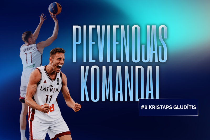 Kristaps Gludītis pievienojas LU basketbola komandai