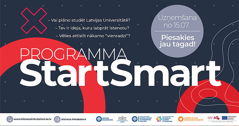 Topošais LU student - iesaisties jaunajā programmā StartSmart!