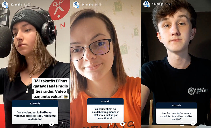 “Studenta kurpēs” Instagramā: jautājumi no studiju iespējām līdz pienākumiem kursa vecākajam