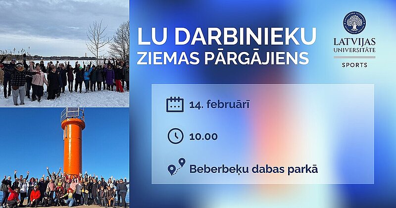 LU darbinieku ziemas pārgājiens Bebereķu dabas parkā