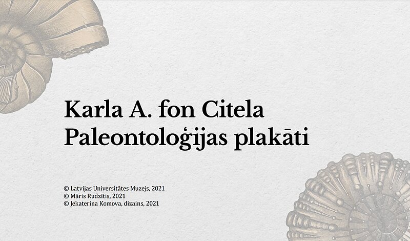 Atklāta virtuālā izstāde “Karla A. fon Citela paleontoloģijas plakāti”