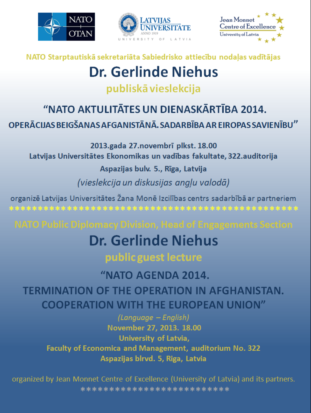 Guest lecture NATO Agenda 2014