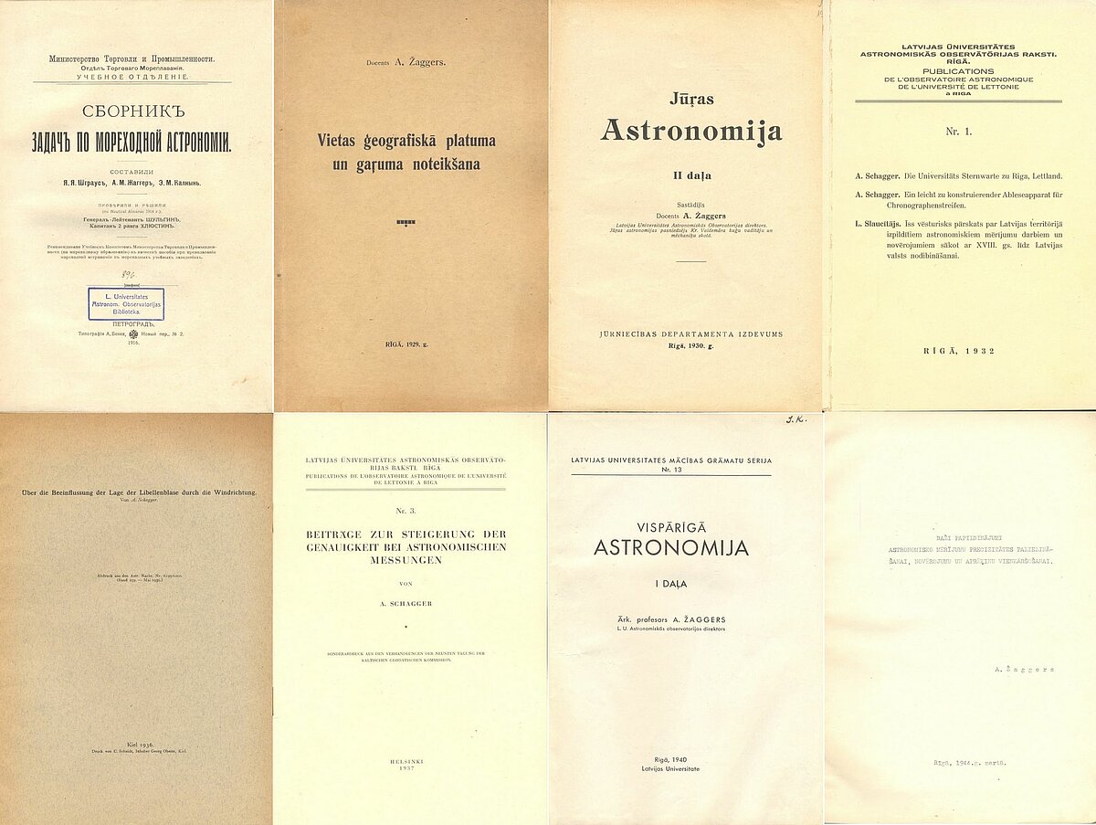A. Žaggera publikācijas. I. Vilka kolāža