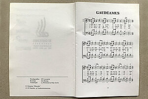 2006. gada “Gaudeamus XV” dziesmu grāmatiņa. Studentu himna “Gaudeamus”. Foto: Paula Tomsone