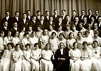 LU koris, saistībā ar koncertu 10. maijā Amatu biedrības zālē. 1923. gads