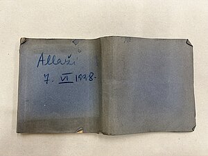 Tipogrāfijā iespiests herbārija lauka etiķešu “blociņš”, piederējis H. Ledus. Aizpildīts 1938. gada 7. jūnijā. LU Muzeja krājums. Foto: Daiga Jamonte