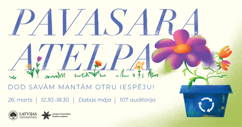 Latvijas Universitātē 26. martā notiks mantu maiņas pasākums “Pavasara atelpa”