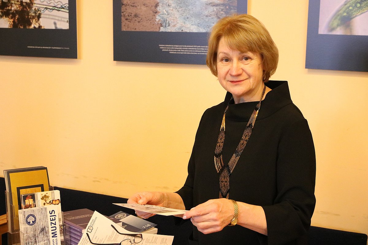 Activist of the UL Senior Club prof. emer. Aīda Krūze. Photo: Ilgonis Vilks.