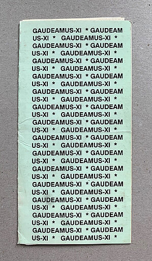 “Gaudeamus XI” noslēguma koncerta programma. 1991. gads. Foto: Paula Tomsone
