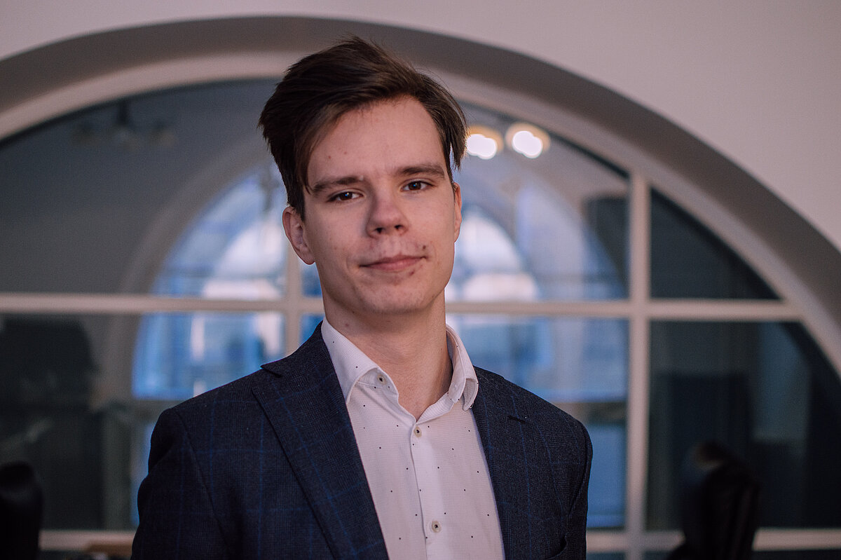 LU Studentu padomes priekšsēdētājs Ralfs Mihailovs. Foto no privātā arhīva. LU Studentu padomes priekšsēdētājs Ralfs Mihailovs