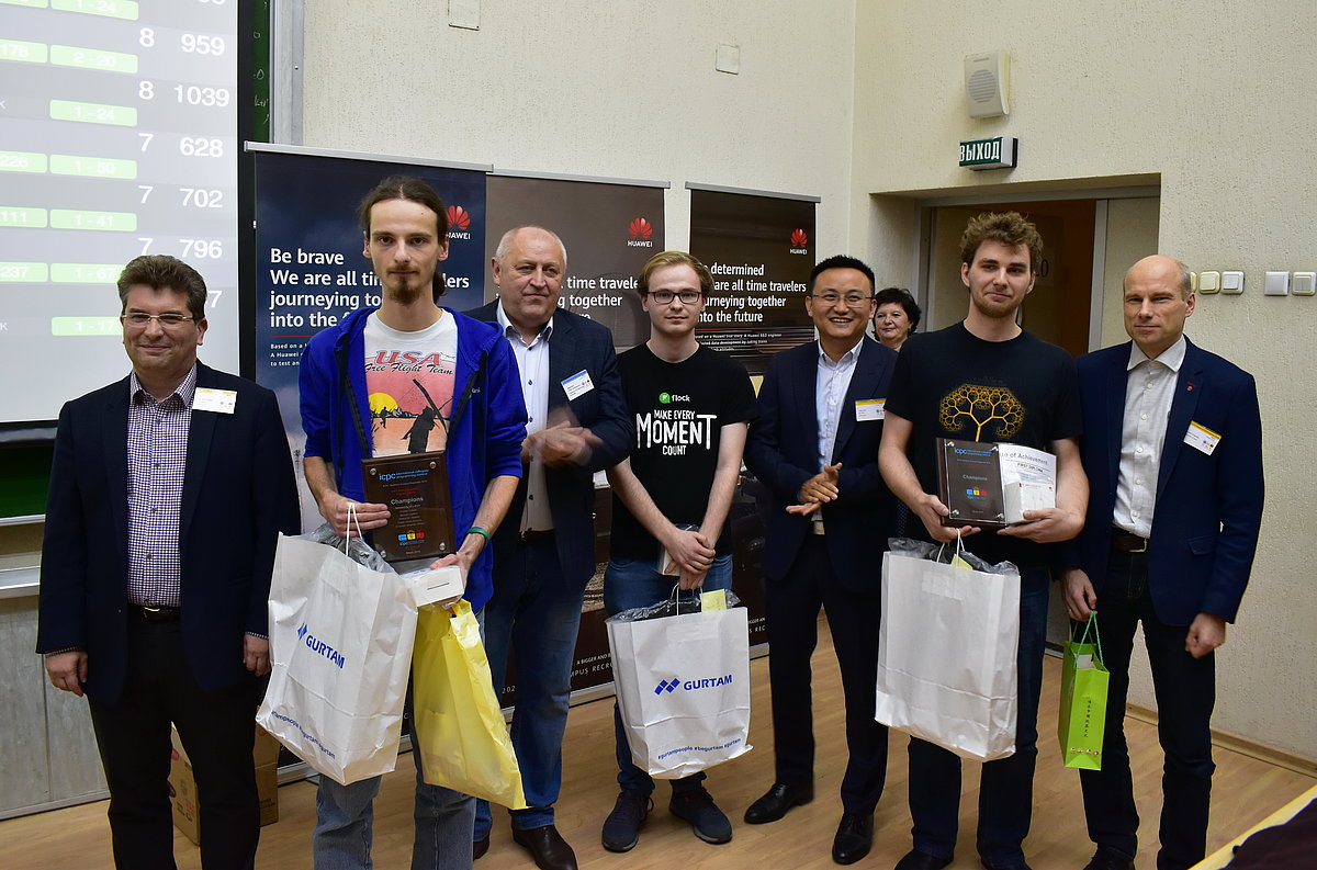 LU studenti izcīna uzvaru pasaules programmēšanas sacensību ceturtdaļfinālā. Foto: Jevgēnijs Vihrovs.