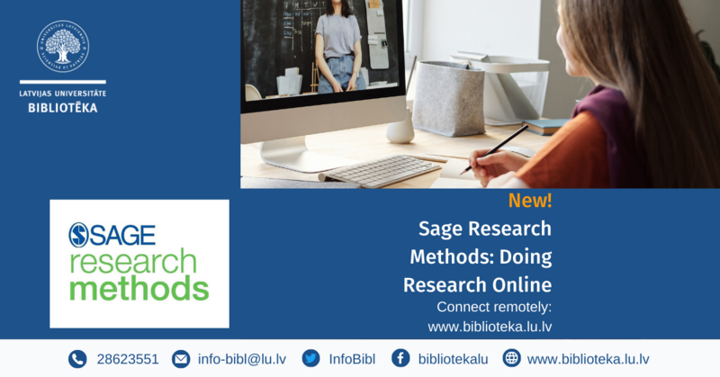 From January, 2023, the Library of the UL provides access to SAGE Research Methods module Doing Research Online