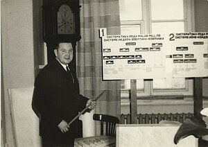 V. Langenfelda doktora disertācijas aizstāvēšana. Tartu universitāte, 1971. gads. Foto: no LU Muzeja krājuma 