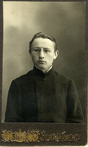 Jānis Lūsis ap 1912. gadu. Foto: LU Muzeja krājums