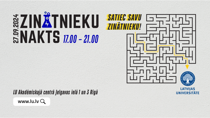 Satiec savu zinātnieku! Zinātnieku nakts 27. septembrī 