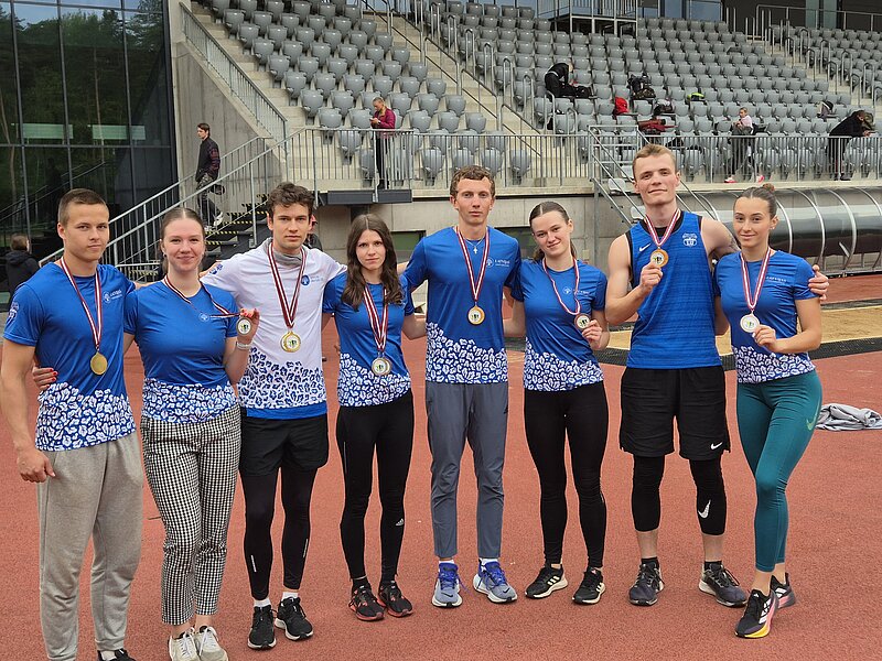 LU izcīna medaļas un godalgotas vietas Latvijas Universiādē vieglatlētikā