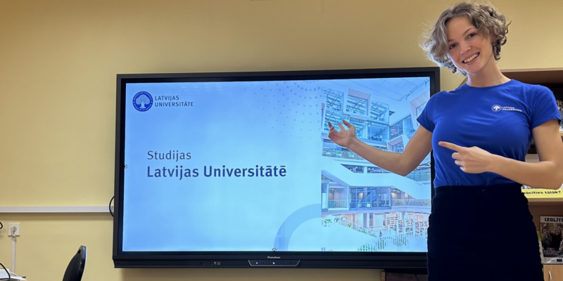 Skolēni ir ieinteresēti par studijām Latvijas Universitātē  