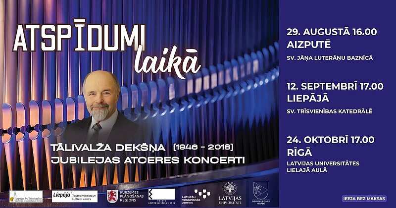 Ar koncertu ciklu "Atspīdumi laikā" pieminēs Tālivaldi Deksni 