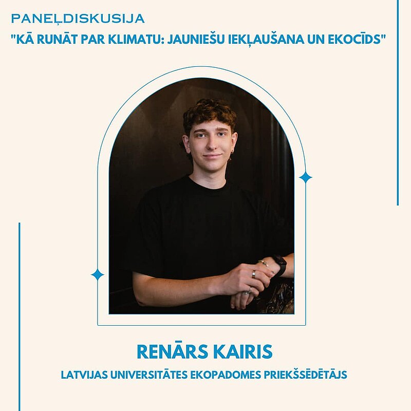 LU Ekopadomes priekšsēdētājs piedalīsies konferencē “Latvijas jauniešu loma globālo pārmaiņu panākšanā”
