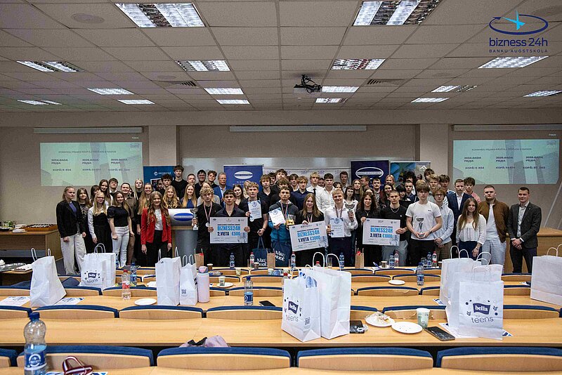 Noskaidroti LU Banku augstskolas uzņēmējdarbības veicināšanas konkursa “Bizness24h 2026” uzvarētāji