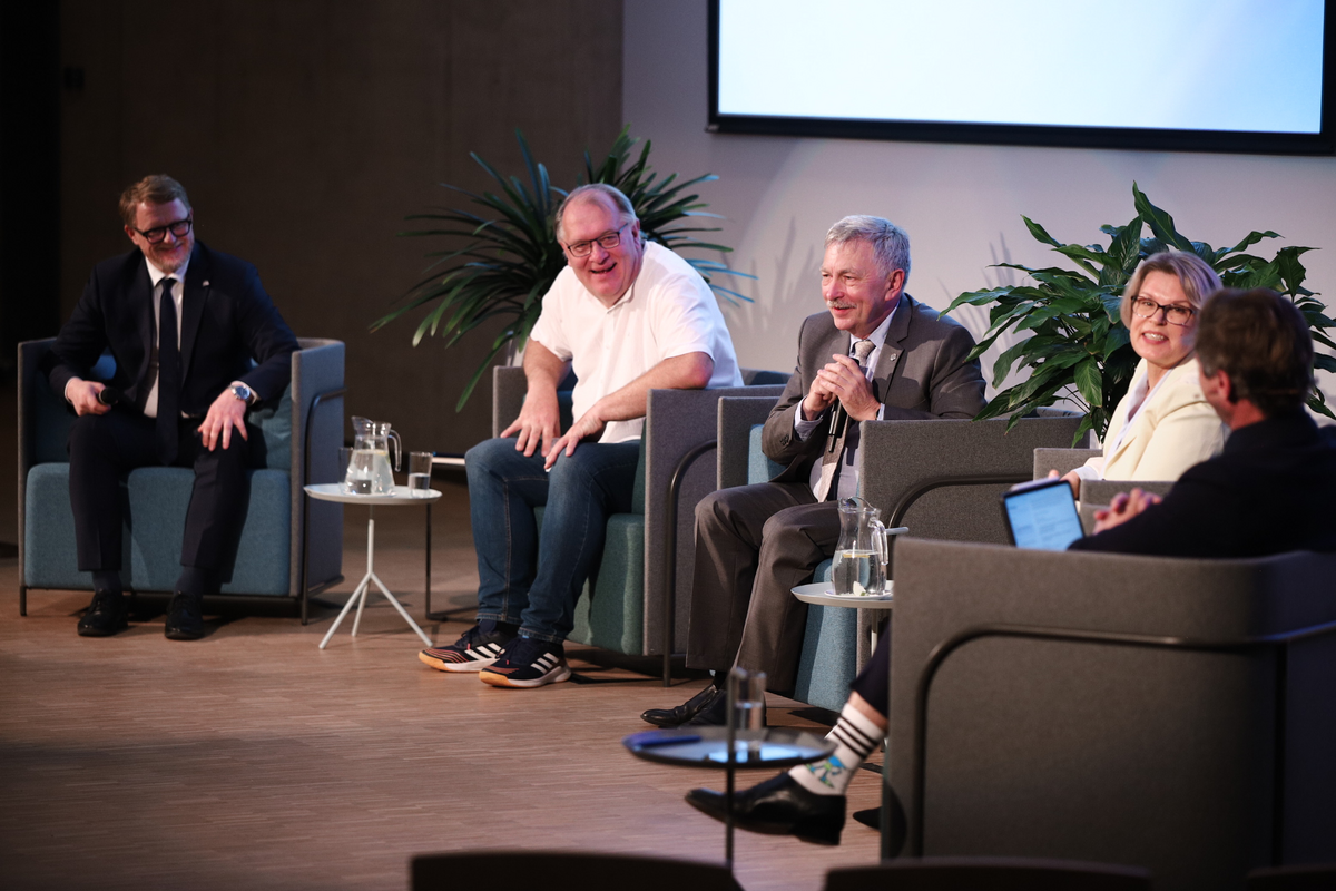 Rektoru diskusija "Misija – rektors". Foto: Toms Grīnbergs, LU Komunikācijas departaments.