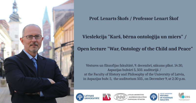 The open lecture "War, Ontology of the Child and Peace" by Lenart Škof, Professor of Philosophy