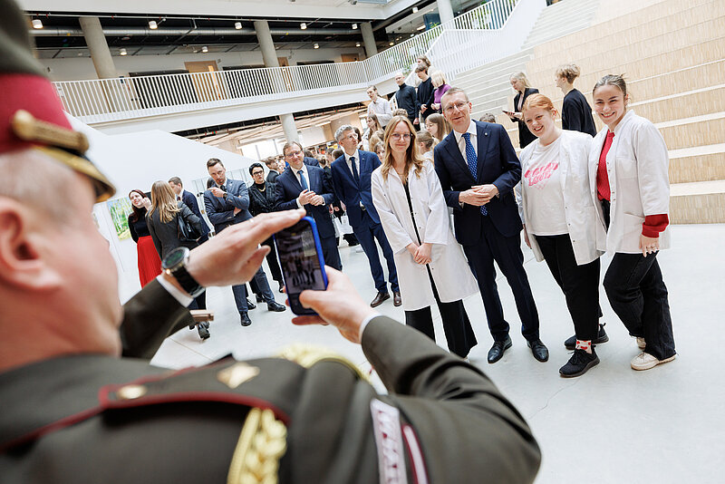 Valsts prezidents Edgars Rinkēvičs apmeklē Latvijas Universitāti 