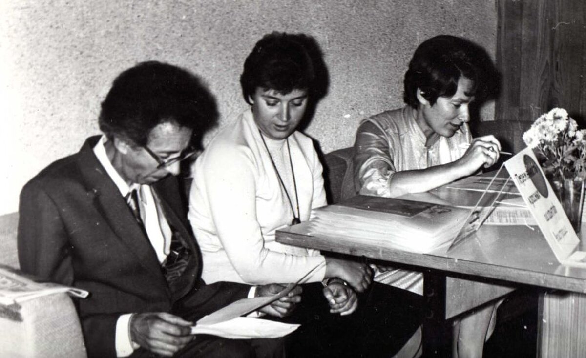  Baldones observatorijas darbinieki Andrejs Alksnis, Mārīte Eglīte,  Dzintra Blūma