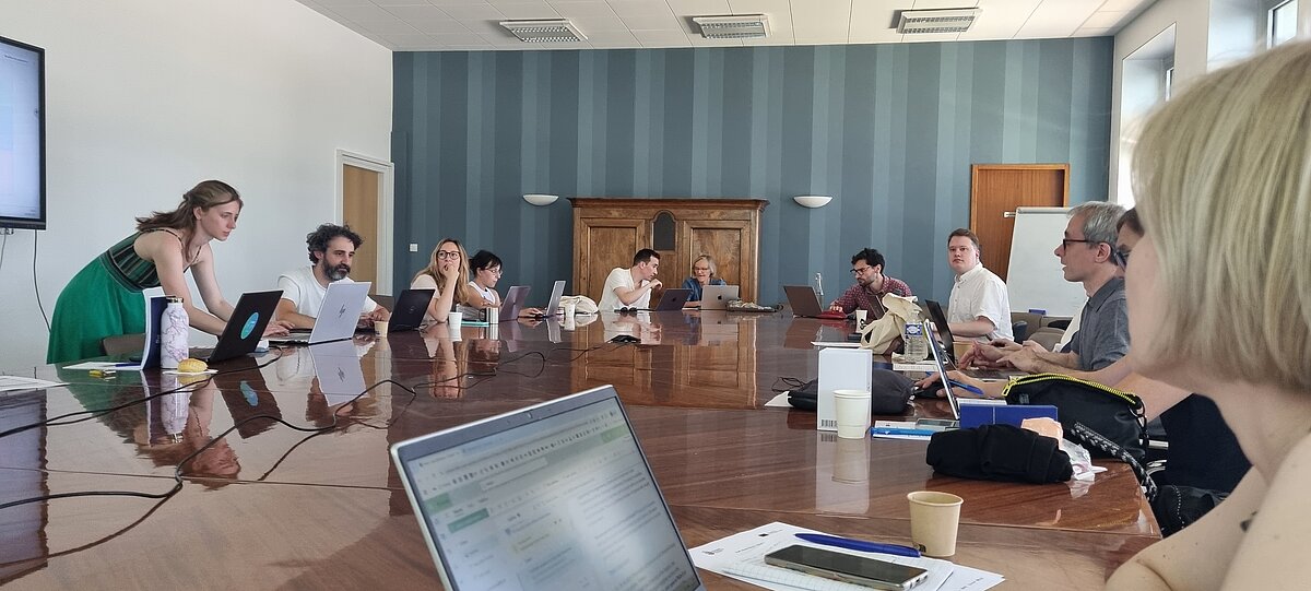 FORTHEM alianses darba grupas tikšanās Burgundijas Universitātē. Foto: no arhīva Dažādu augstskolu dalībnieku darba grupas sēde
