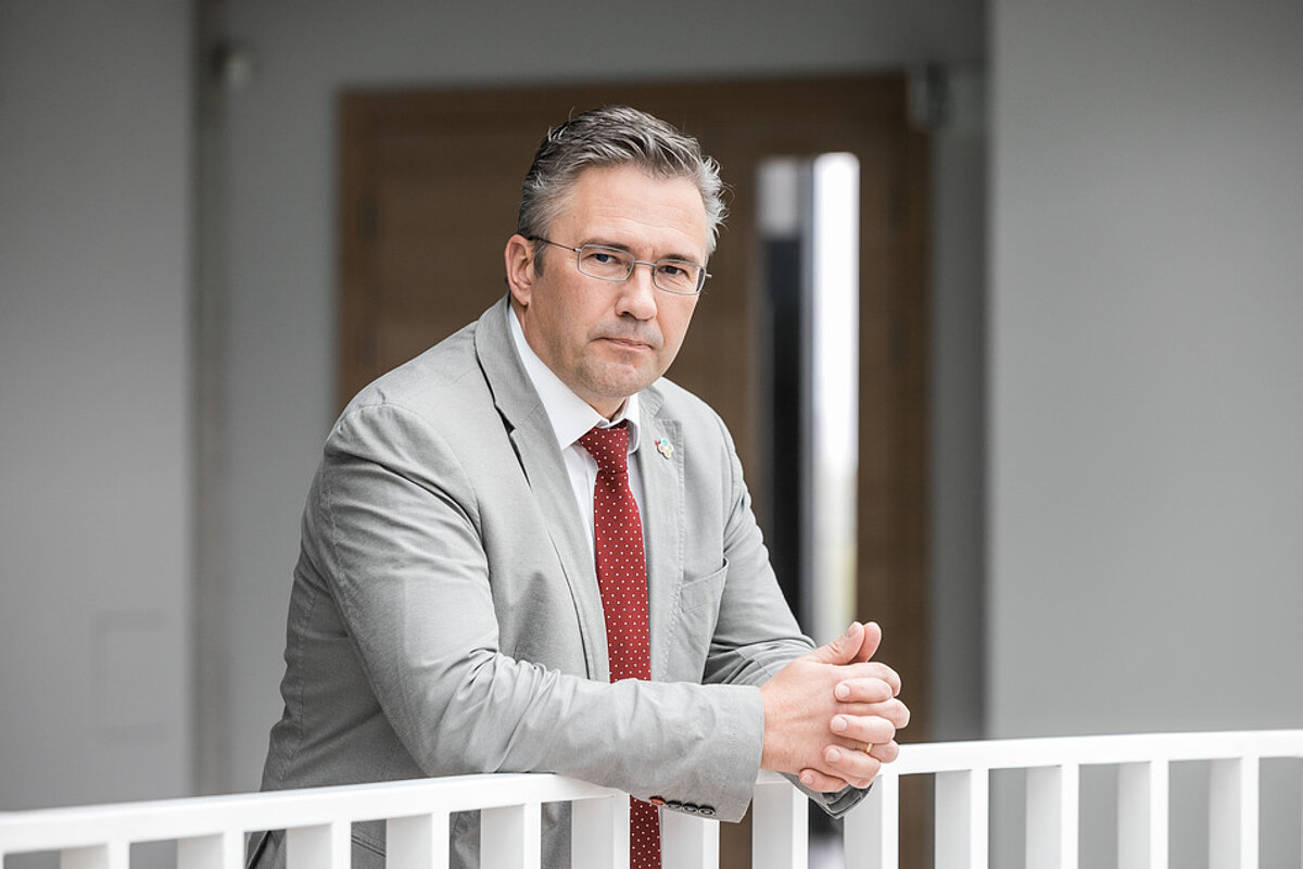 LU EZTF dekāns Aigars Ekers. Foto: Toms Grīnbergs, LU