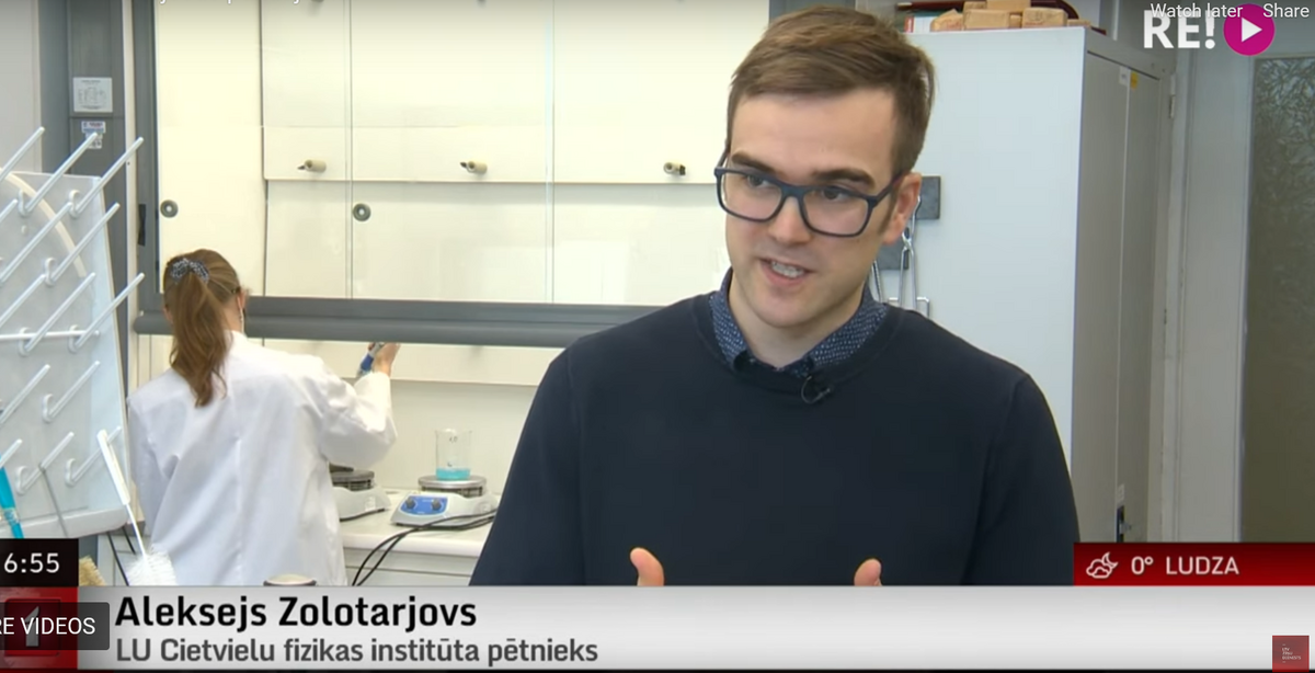 Aleksejs Zolotarjovs, a researcher at the University of Latvia's Institute of Solid State Physics.