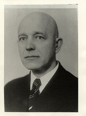 Kārļa Starca portrets 20. gs. 50. gados. Foto: no LU Muzeja krājuma