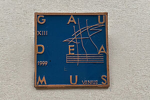 1999. gada “Gaudeamus XIII” svētku nozīmīte. Foto: Paula Tomsone