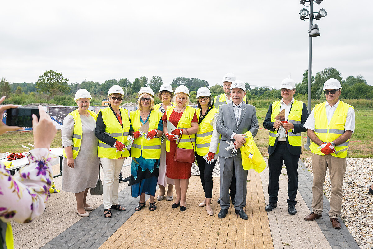 On 25 August, the foundation stone was laid for the House of Letters. © Photo: Toms Grīnbergs, University of Latvia Department of Communication