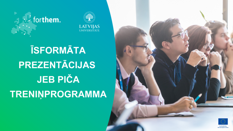 Aicina pieteikties darbnīcām par pētījuma idejas pičošanu