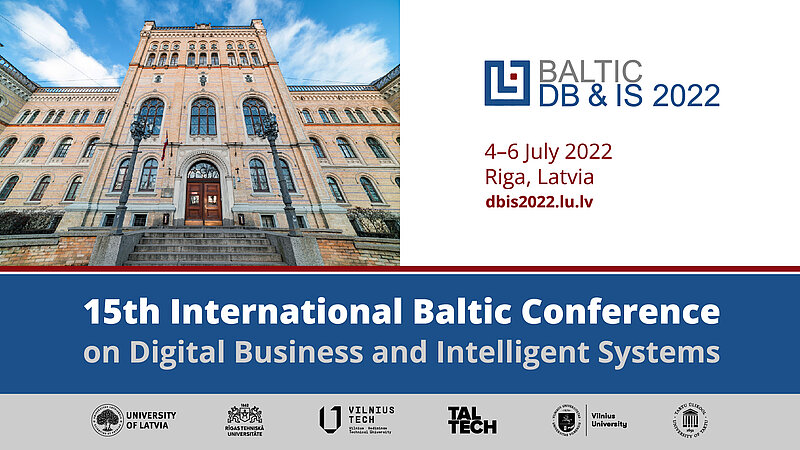 LU norisināsies 15. starptautiskā Baltijas konference par digitālo biznesu un viedajām sistēmām – DB&IS 2022