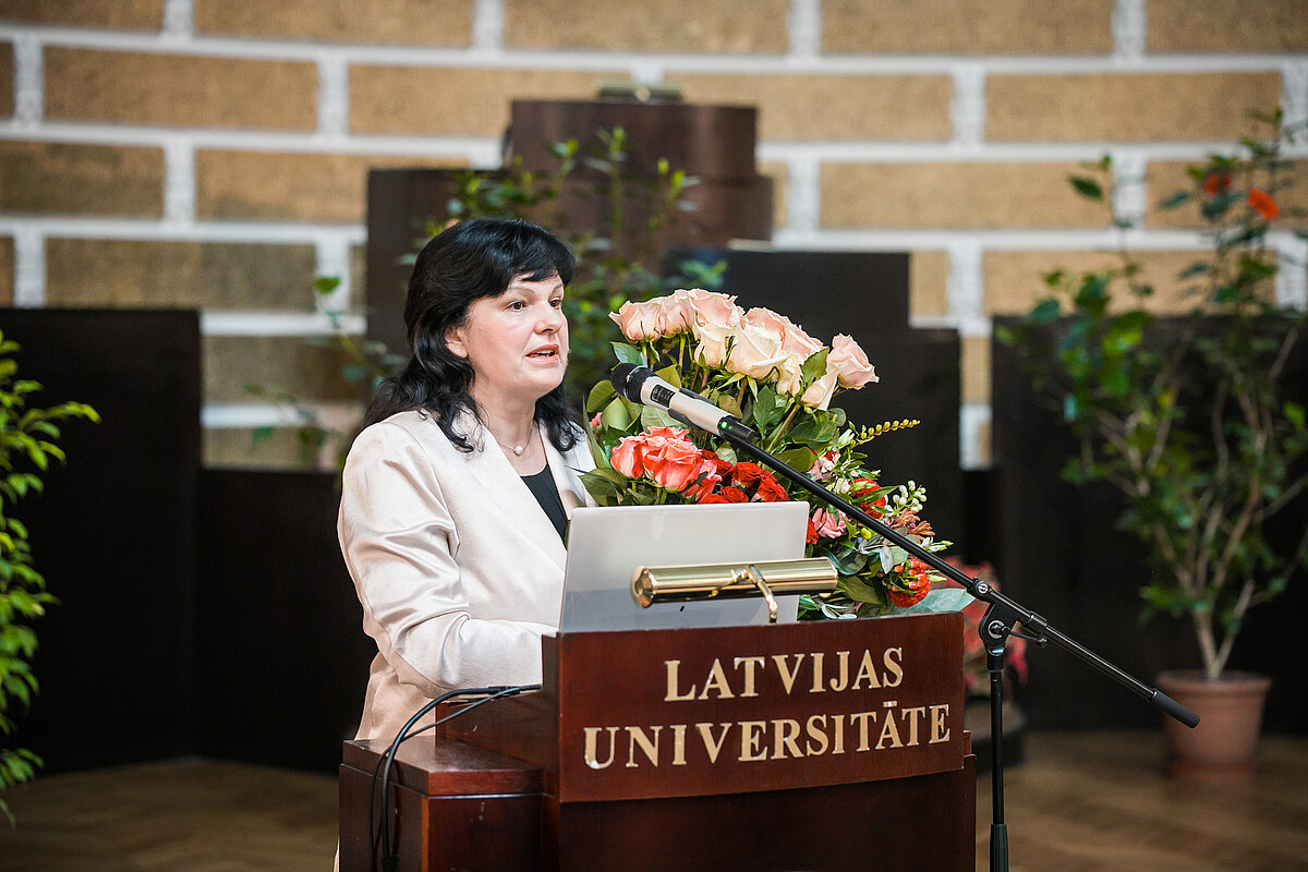 BA rektore prof. Līga Peiseniece
Foto: Toms Grīnbergs, LU Komunikācijas departaments