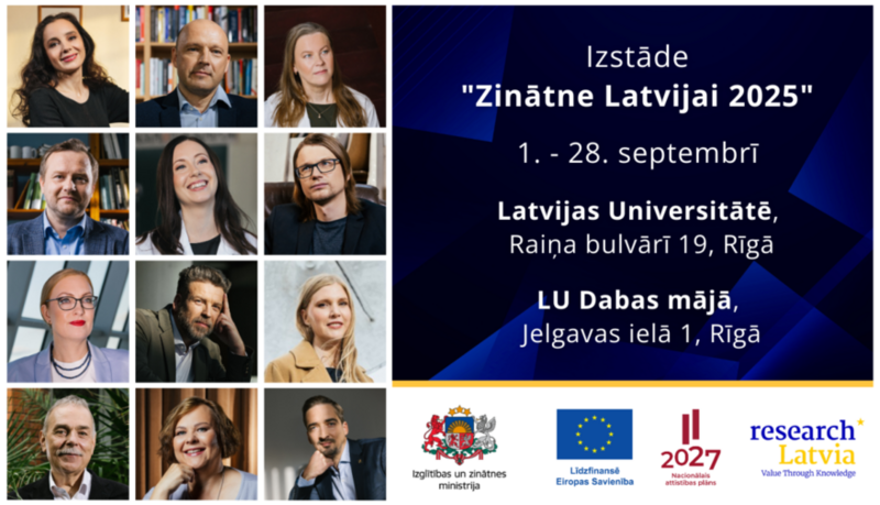  Septembrī ceļojošā izstāde “Zinātne Latvijai 2025” apskatāma Latvijas Universitātē