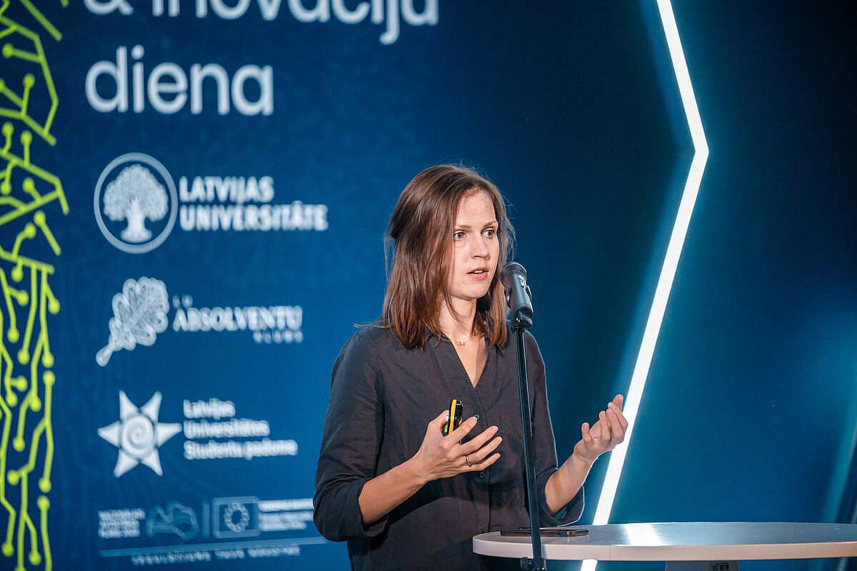 LU Pedagoģijas, psiholoģijas un mākslas fakultātes pētnieka p.i. Dr. Ireta Čekse. © Foto: Toms Grīnbergs, Latvijas Universitātes Komunikācijas un inovāciju departaments
