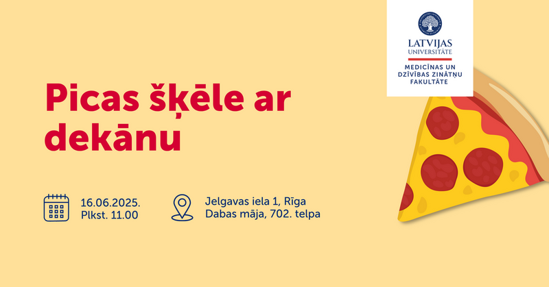 “Picas šķēle ar dekānu” – neformāla iepazīšanās ar studiju iespējām MDZF