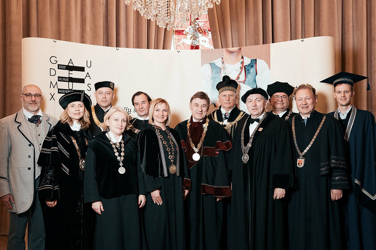 Latvijas augstskolu rektori oficiālajā Gaudeamus pieņemšanā