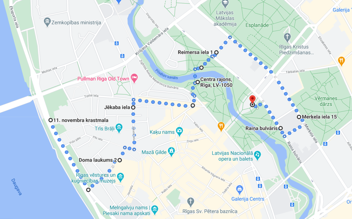 Pastaigas maršruts Google Maps vietnē Pastaigas maršruts Google Maps vietnē
