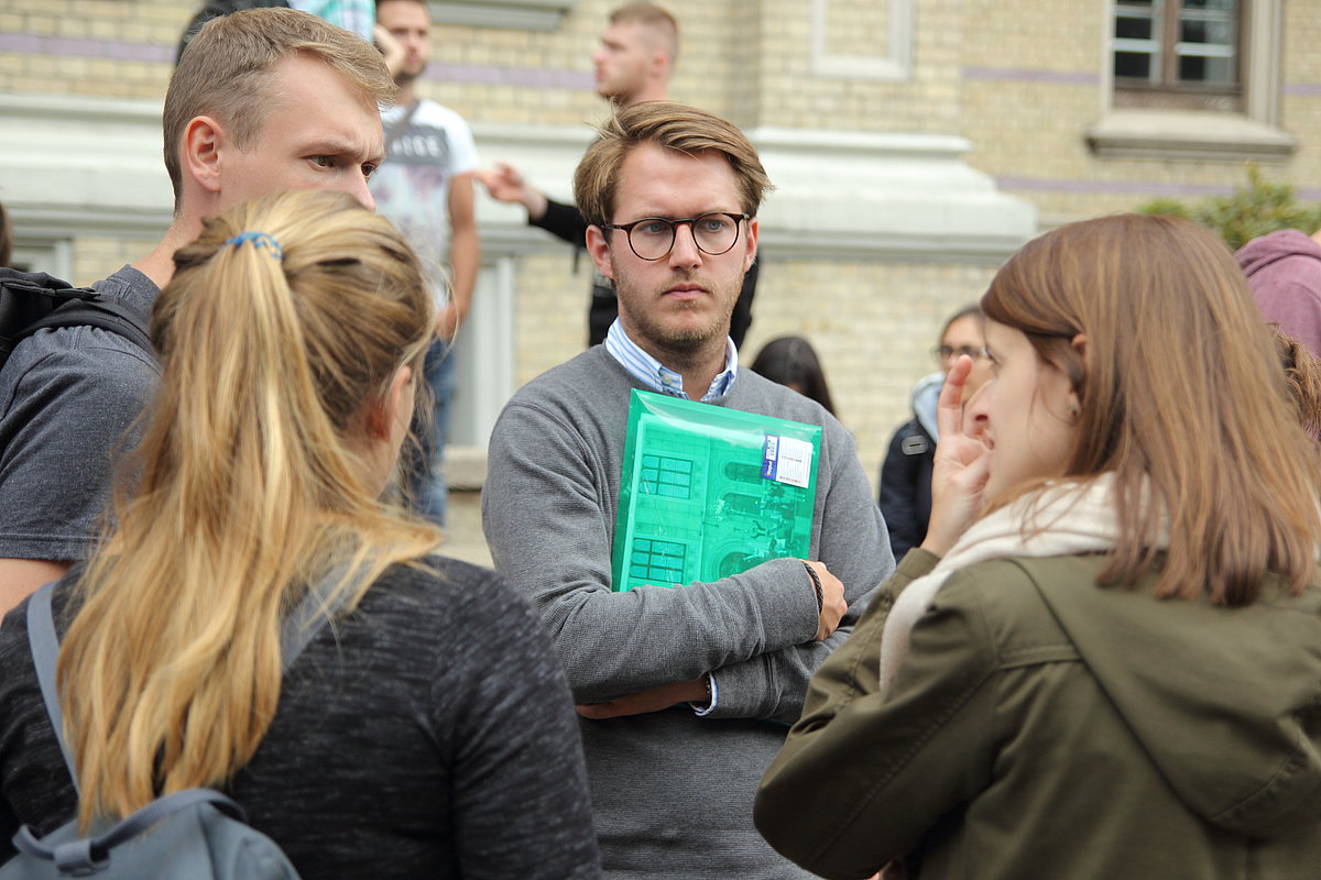 University of Latvia exchange students.
Photo: Toms Grīnbergs.
