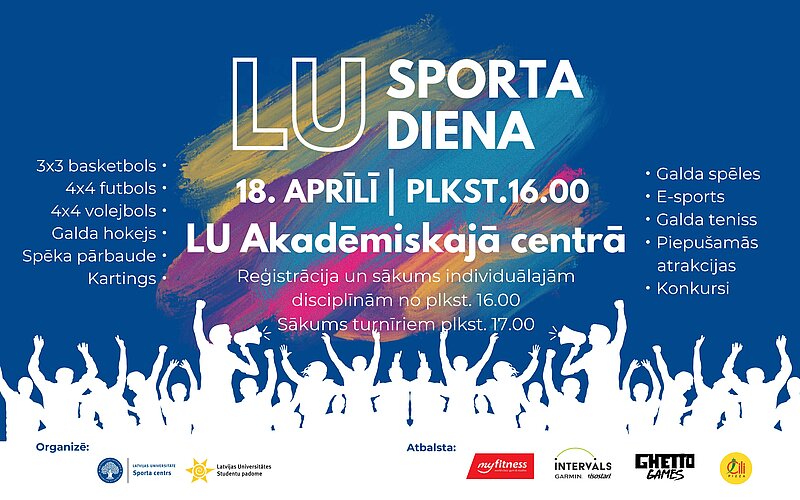 LU Sporta diena jau 18. aprīlī