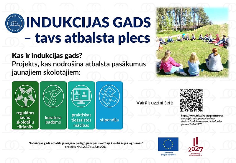 Turpinās jauno skolotāju informēšana par atbalstu Indukcijas gada projektā