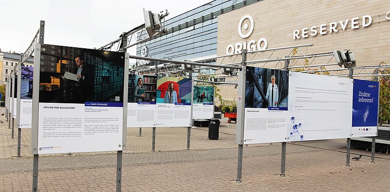 Pie t/c „Origo” atklāta izstāde „Zinātne iedvesmo!” par 50 Latvijas zinātniekiem un zinātniecēm