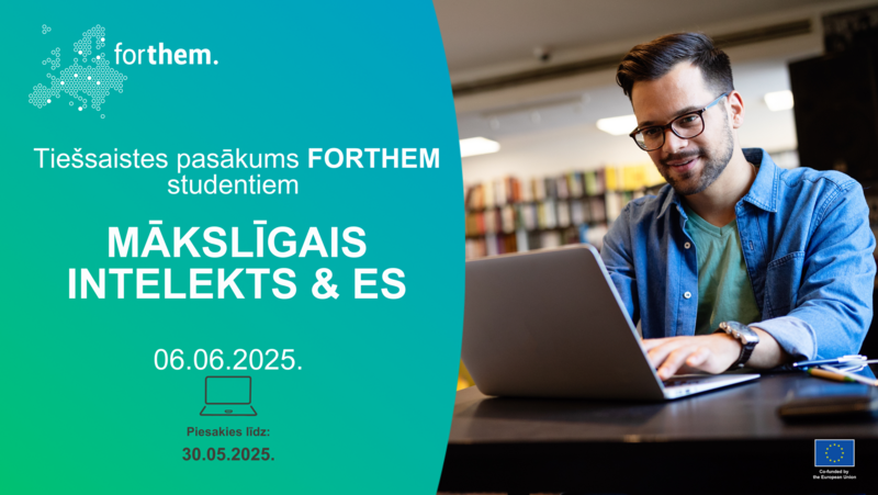 FORTHEM studentus aicina uz tiešsaistes semināru par mākslīgo intelektu