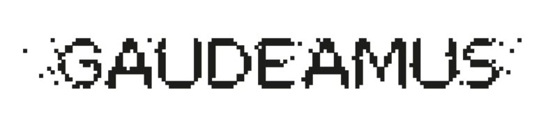 Uzraksts "Gaudeamus" (logo)